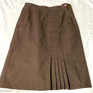 Vintage brown mid length skirt
